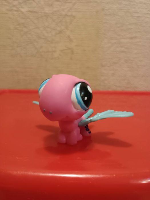 Littlest pet shop ważka LPS pink dragonfly oryginalna figurka starsza