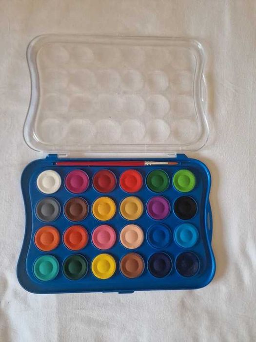 Kit Pintura Giotto (Aguarelas Novas + 24 Pastéis de Óleo Maxi)