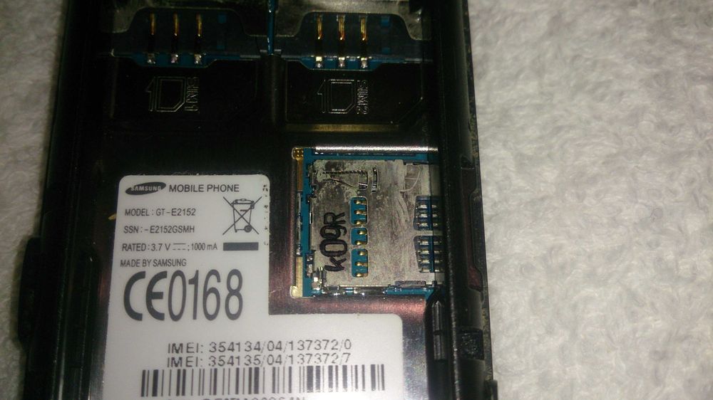 samsung gt-e2152 duos (2 cartões sim)