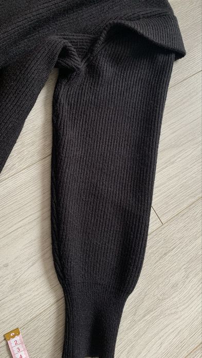 Сукня светр чорний, теплий р м