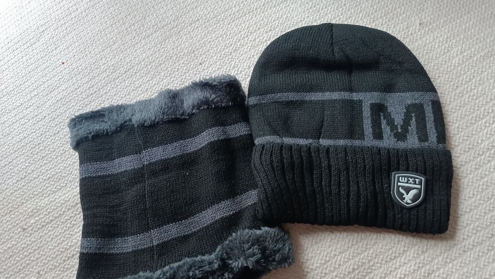 Nowy zestaw męski Reserved czapka komin ocieplane zima