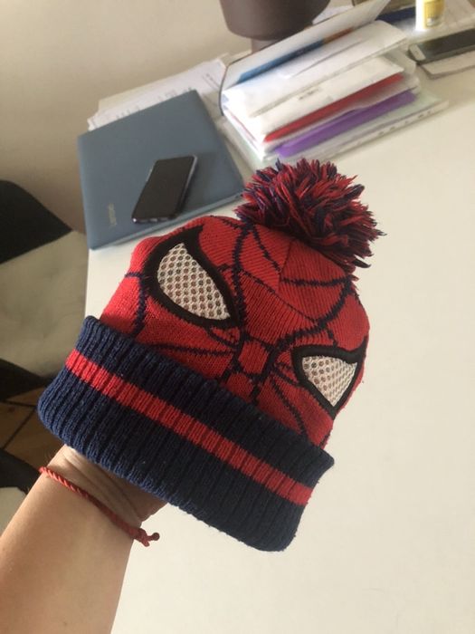 шапка шапочка с балабоном Marvel Spiderman спайдермен 2-3 года