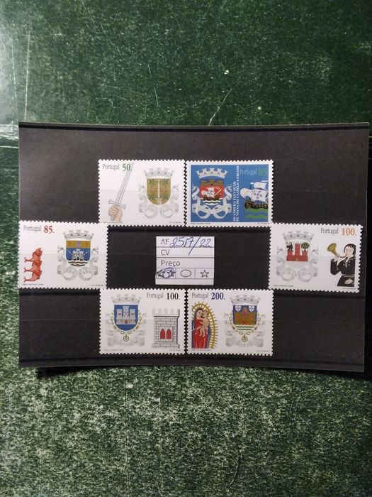 1998 Brasões Dos Distritos De Portugal MNH **
