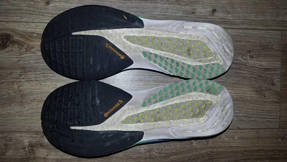 Buty ADIDAS Adizero PRO 44/45 28.5cm biegowe sportowe Continental LightStrike niebieskie stan BDB