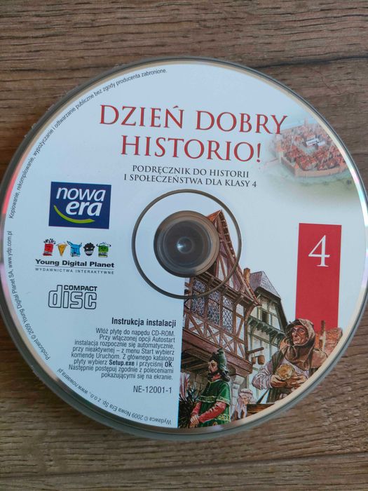 Płyta CD z książki "Dzień dobry historio" klasa 4