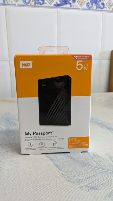(SELADO) Disco Externo Western Digital 5Tb 3.2 USB