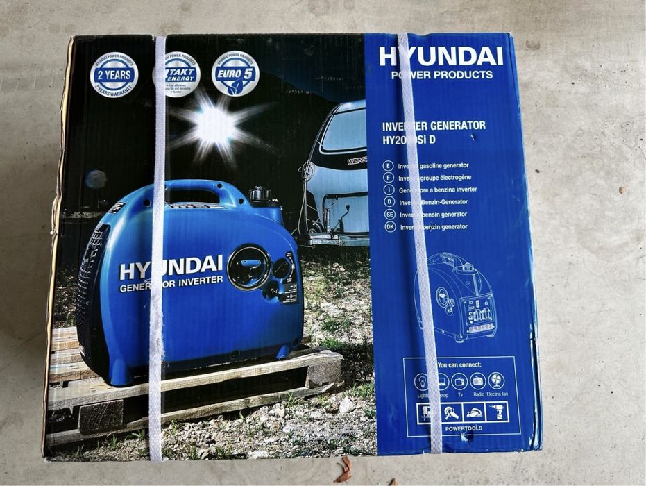 Генератор Hyundai hy2000 si хюндай інверторний тихий 2кВт инверторный
