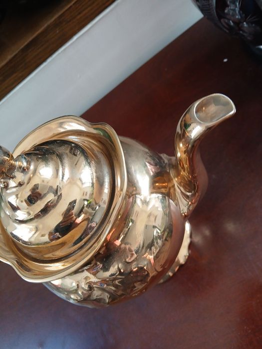 Fryderyka PRL duży dzbanek złocony