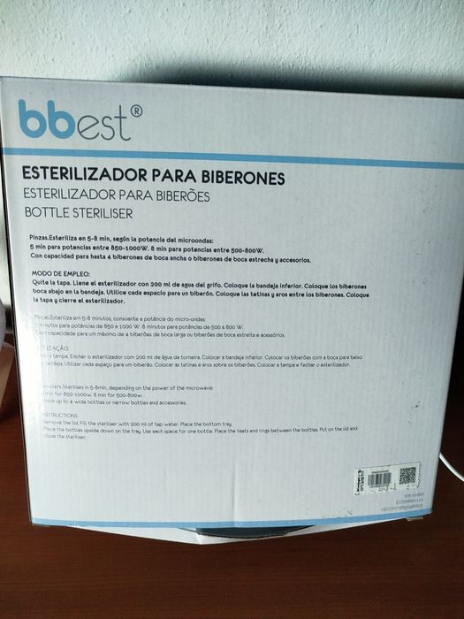 Esterilzador de biberões para microondas