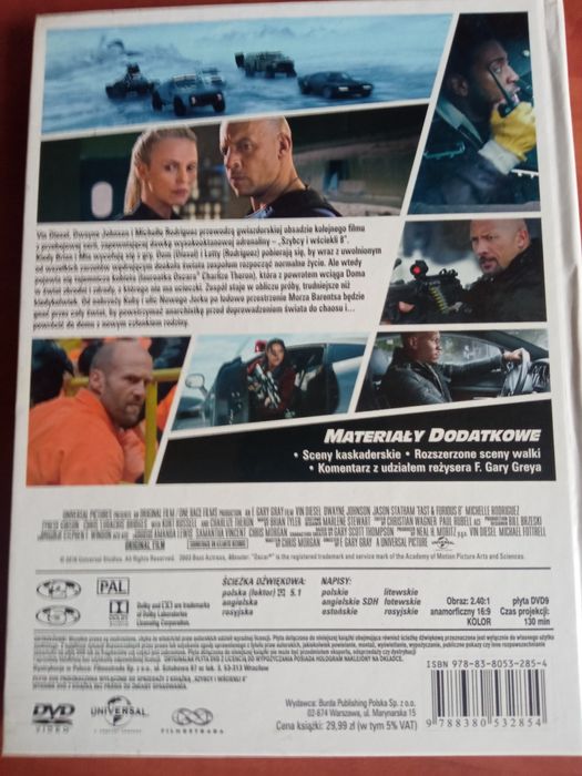 Szybcy i wściekli 8 DVD Zduńska Wola • OLX.pl