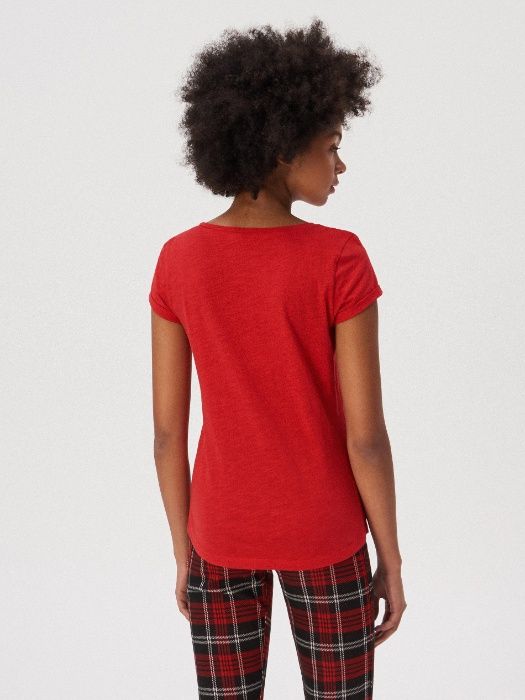 czerwona bluzka Sinsay rozm.S