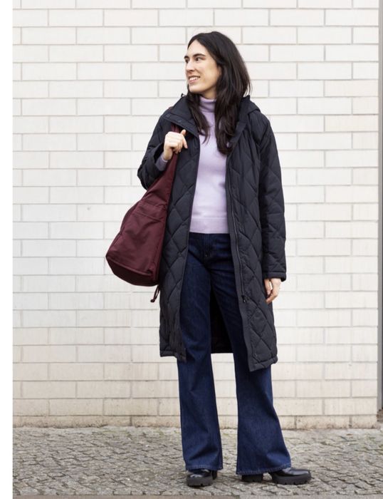 Пальто куртка uniqlo puffertech long coat (relaxed)