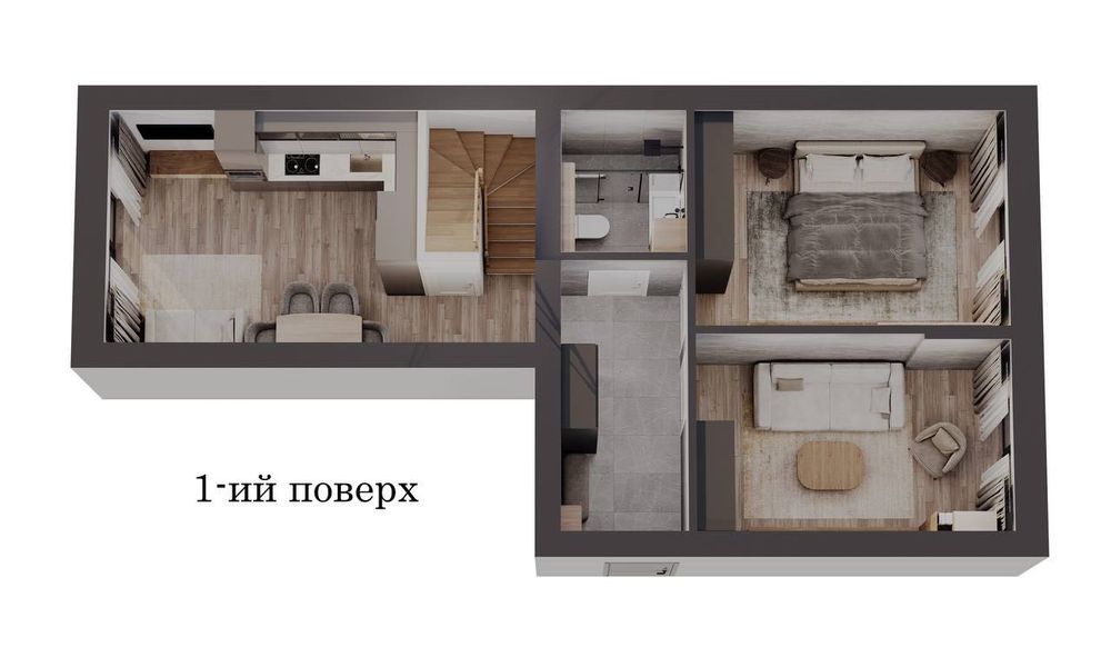 Продам дворівневу 3к. квартиру з великим балконом 640 $ за м2