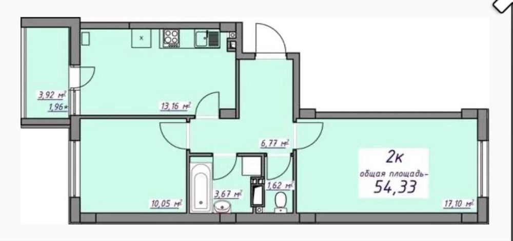 Продам 2 кімнатну квартиру 7 небо