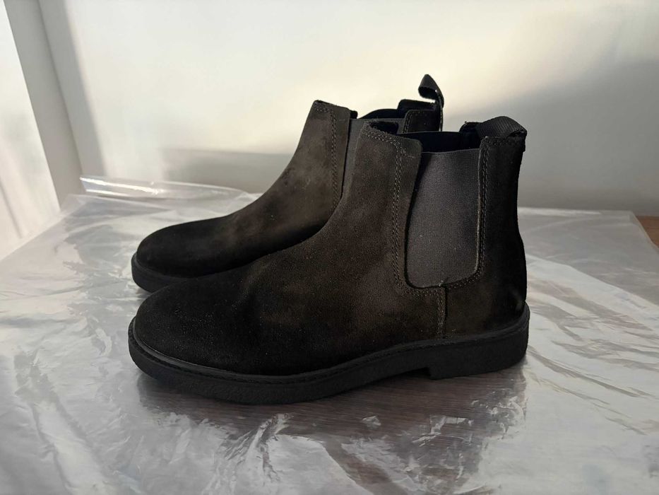botins homem botas pretas inverno pele pull & bear 40