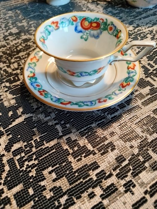 Rosenthal Antyk Filiżanka Mokka + Spodek  Chrysantheme Selb Bawaria