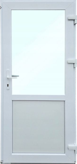 Drzwi wejściowe PCV sklepowe