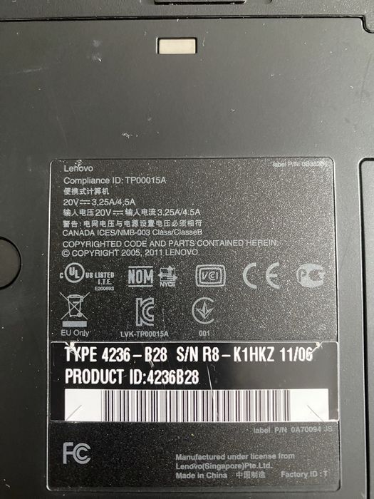 Lenovo ThinkPad T420 i5-2520M / 4GB RAM / Windows 7 Pro