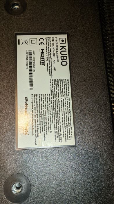 TV kubo para peças valores na descrição