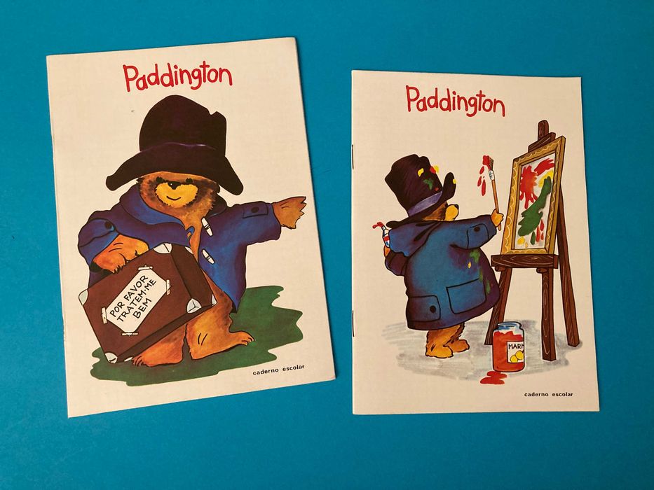Colecção Completa de 8 Cadernos Escolares do Paddington Anos 70