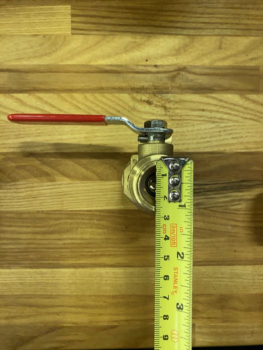 Zawór kulowy prosty mosiadz nowy