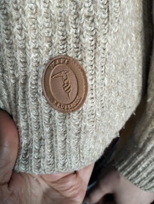 Світер "Trussardi" чоловічий бежевий меланж шерсть