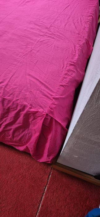 Prześcieradło duże różowe