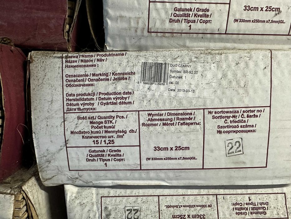nowe kafelki ceramiczne wyprzedaz 37.5m2