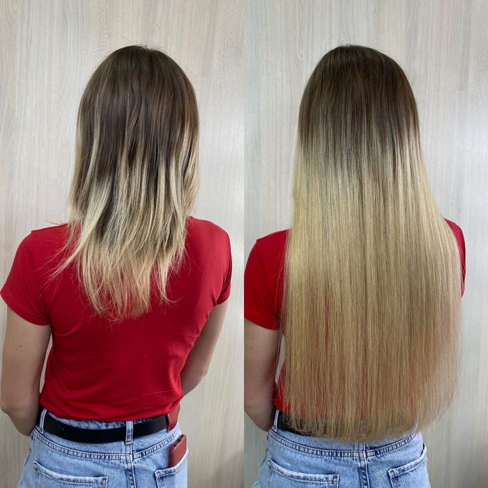 Нарощування натурального волосся, корекція, загущення, зняття