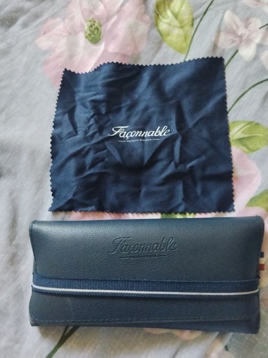 Etui do okularów Faconnable french Riviera