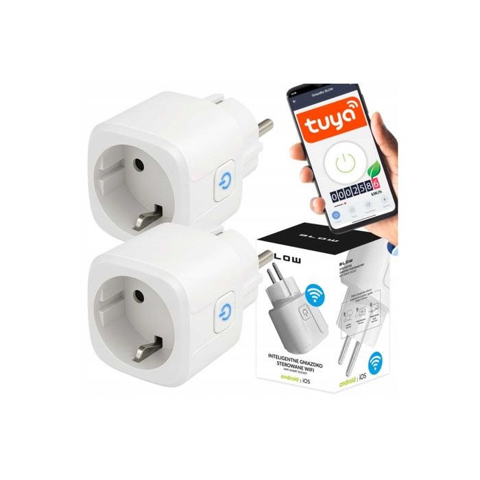 Inteligentne Gniazdo WIFI Smart x2 ZESTAW Timer Watomierz Programator