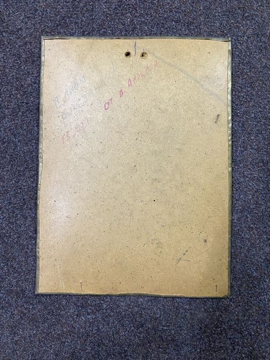 Чеканка советская рыцарь и девушка