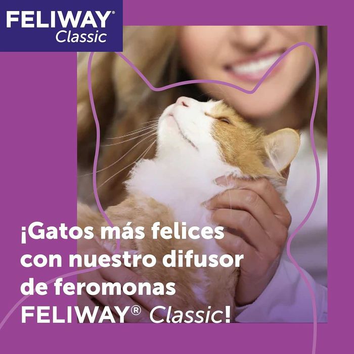 FELIWAY Classic - Difusor + Recarga de feromonas calmantes para gatos - Ajuda a reduzir o stress.