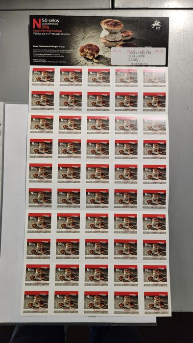 Vendo 50 selos autoadesivos 20g
