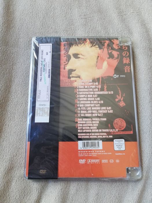 DVD Paul Rodgers NOVO