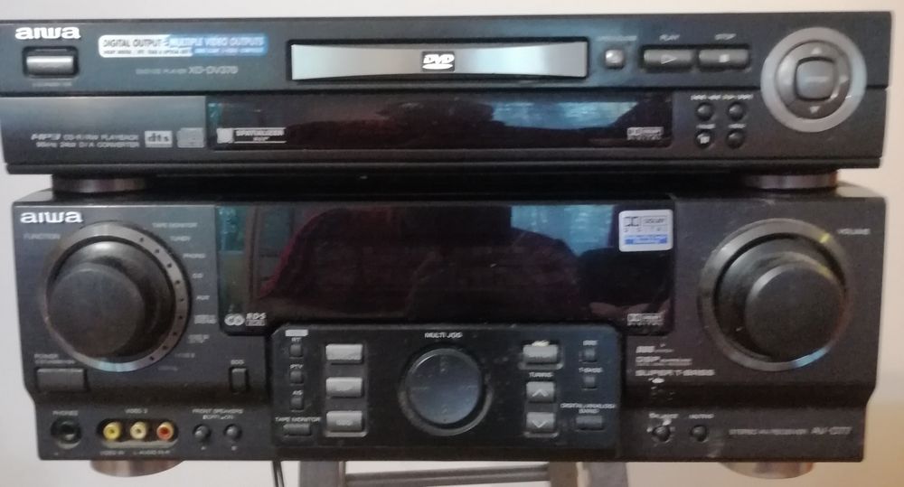 Okazja! Tanio sprzedam amplituner i DVD firmy AIWA. Parametry na zdjęc