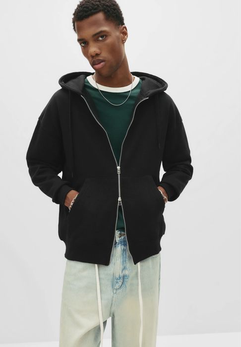Чоловіче Худі Pull&Bear (M) Relaxed Zip Hoodie Оригінал Худи Кофта Новый Мужской Свитшот Пул Бир