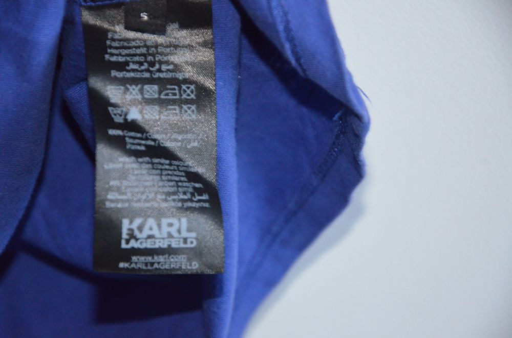 t-shirt damski  Karl Lagerfeld r. S niebieski