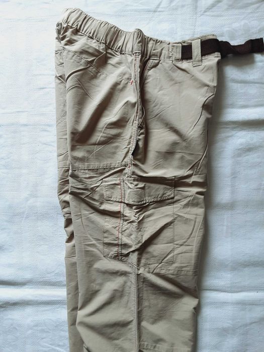 S Quechua Decathlon spodnie beżowe safari