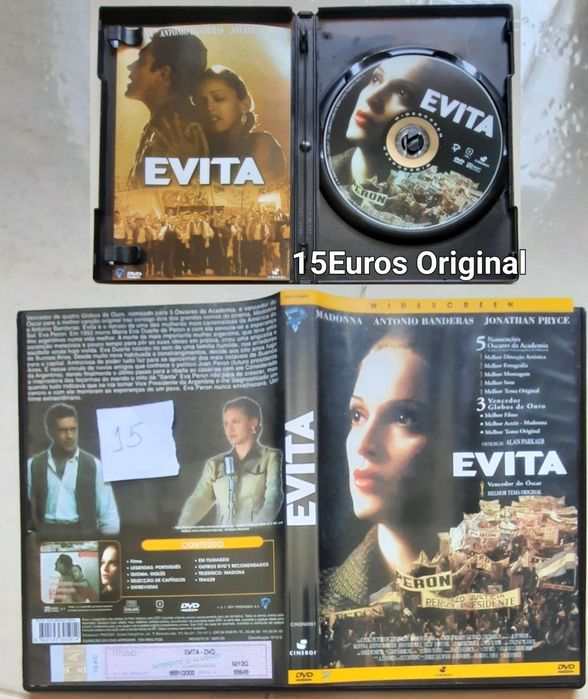 DVD's originais alguns novos por estrear de vários preços.