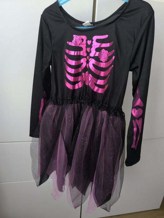 Sukienka Halloween przebranie 122-134 , 7-8 lat