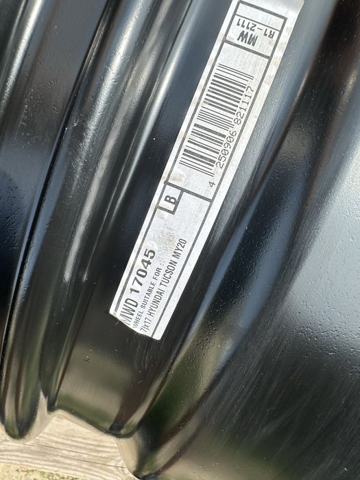 2xfelga stalowa 17” KIA/HYUNDAI/MAZDA (5x114,3 ET43,5) - nowe