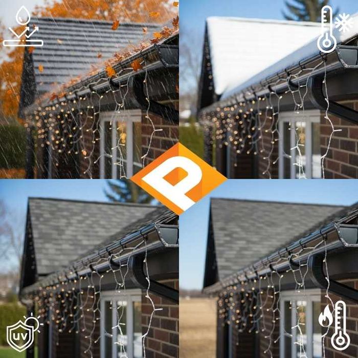 40x MOCNE haczyki NA RYNNĘ do lampek i dekoracji wieszaki na lampki