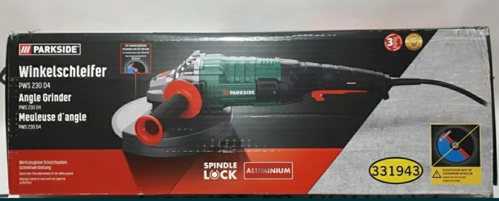 Оригінал болгарка з Німеччин Parkside PWS 230 2000 W/углова шлифмашина
