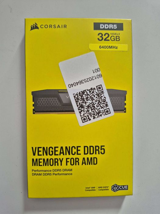 Memória RAM Corsair Vengeance DDR5 6400MHz 32 GB 2x16GB CL36 AMD EXPO e Intel XMP