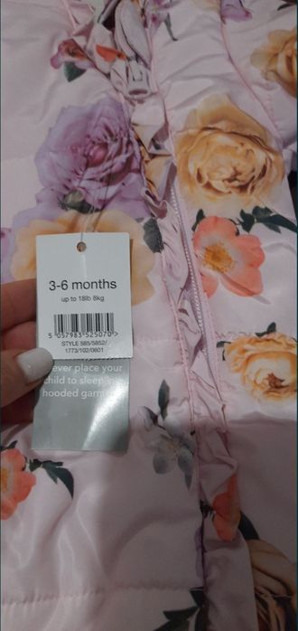 Зимовий комбінезон для дівчинки George 62-68 розмір рожевий