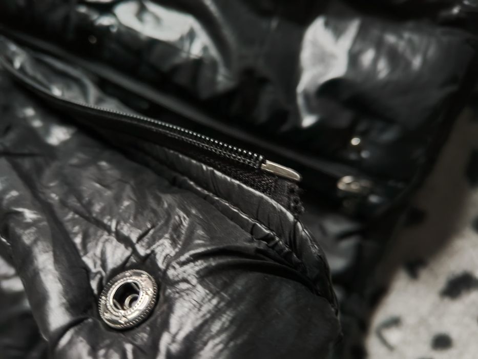 Zimowa kurtka pikowana błyszcząca XL + gratis