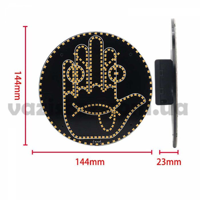 Gesture car light led Рука ладонь с 8 жестами на заднее стекло авто