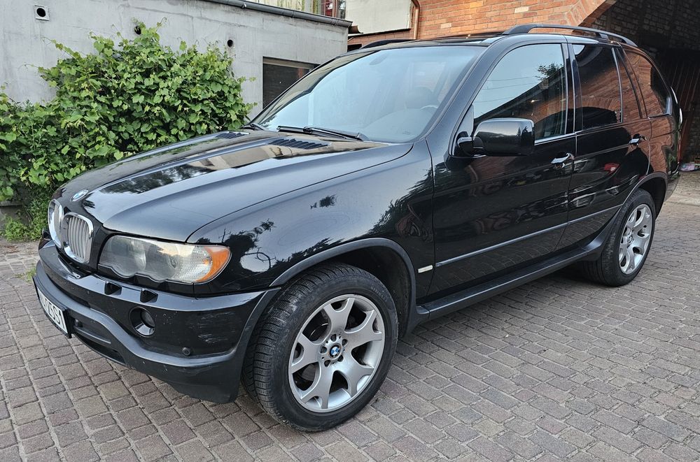 BMW X5 E53 4.4 v8 LPG m62b44 brązowe skory el. sporty czarny sufit  android