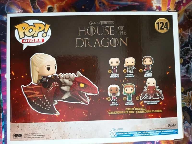 Funko Pop The house of the dragon - Rhaenys Targaryen with Meleys 124